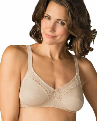 Βαμβακερό σουτιέν NATURANA χωρίς μπανέλα 86545 μπεζ