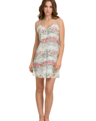 Primavera νυχτικό ραντάκι εμπριμέ 100% viscose/βισκόζη M359 βεραμάν