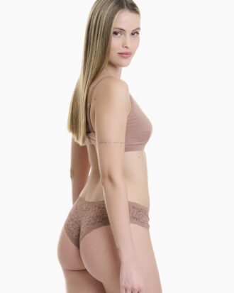 Γυναικεία εσώρουχα μπαμπού WALK Brazilian brief BAMBOO με δαντέλα και σχέδιο ΔΥΑΔΑ W2014-76