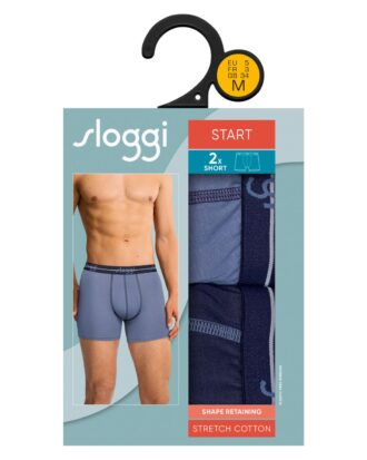 SLOGGI START SHORT  μπόξερ με μακρύ πόδι 2 τεμάχια ΔΥΑΔΑ Sloggi men Strart SHORT C2P V001