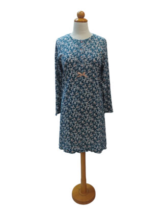 Βαμβακερό Νυχτικό εμπριμέ interlock LANOTTE PLF_ND_25-13 πράσινο