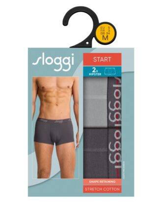 SLOGGI START HIPSTER  μπόξερ με κοντό πόδι ΔΥΑΔΑ Sloggi men Strart HIPSTER C2P 0034