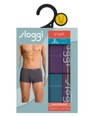 SLOGGI START HIPSTER  μπόξερ με κοντό πόδι ΔΥΑΔΑ Sloggi men Strart HIPSTER C2P M025