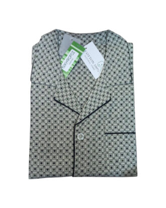 Κουμπωτές πυτζάμες φανέλα βαμβακερές 100% βαμβάκι ΝΙΚΗΦΟΡΟΣ 25-1812 γκρι