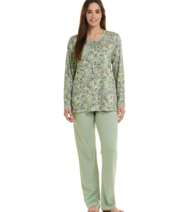 Primavera γυναικείες πυτζάμες 50% βαμβάκι - 50% μοντάλ modal Primavera N278 τύπος