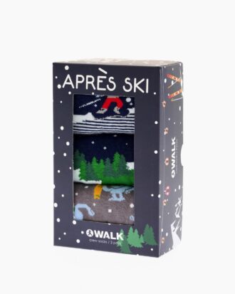 Κάλτσες Walk τριάδα με σχέδια. Βαμβακερές unisex Apres-Ski socks BS-8