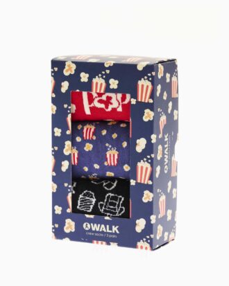 Κάλτσες Walk τριάδα με σχέδια. Βαμβακερές γυναικείες Cinema socks BS-9