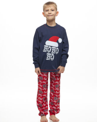 Παιδική πυτζάμα Galaxy 100% βαμβάκι Christmas 201-25 μπλε-print