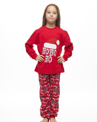 Παιδική πυτζάμα Galaxy 100% βαμβάκι Christmas 201-25 κόκκινο-print