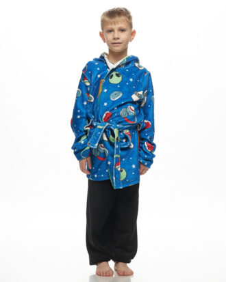 Ρόμπα παιδική αγόρι φλις Galaxy 858-25