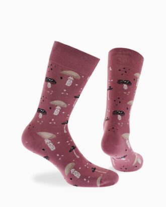 Κάλτσες Walk BAMBOO ανδρικές με σχέδιο MUSHROOMS W304-47 61 σάπιο μήλο