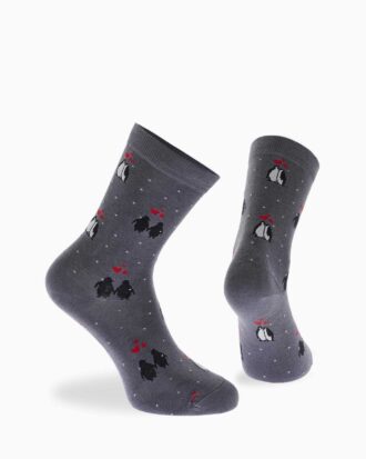 Κάλτσες Walk BAMBOO γυναικείες με σχέδιο W331-14 10 γκρι σκούρο