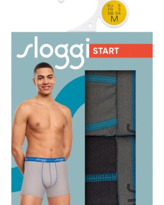 SLOGGI START SHORT  μπόξερ με μακρύ πόδι 2 τεμάχια ΔΥΑΔΑ Sloggi men Strart SHORT C2P M003