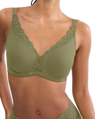 Σουτιέν Triumph Minimizer Amourette W01 7855 Olive Gold πράσινο της ελιάς