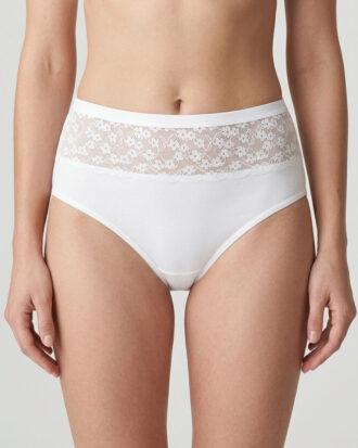 Βαμβακερή κυλότα δαντέλα τριών τετάρτων froufrou 1161 Lace MIDI 95% βαμβάκι 5% elastane με δαντέλα λευκό