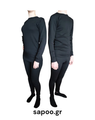 Βαμβακερή ισοθερμική μπλούζα Thermal Kaza βαμβακερή μακρύ μανίκι UNISEX μαύρο