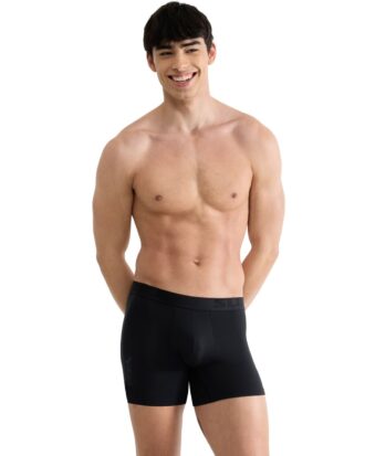 SLOGGI BASE SOFT SHORT μπόξερ TENCEL Modal με μακρύ πόδι ΔΥΑΔΑ 0004 Μαύρο