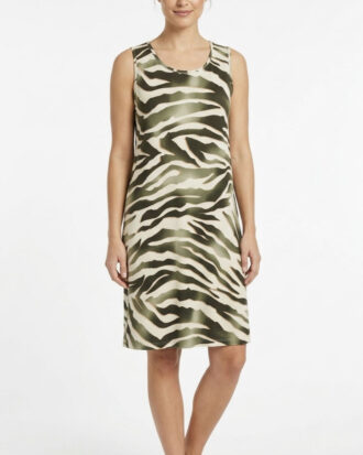 Γυναικείο φόρεμα αμάνικο viscose χωρίς μανίκι εμπριμέ Billysfashion 26011