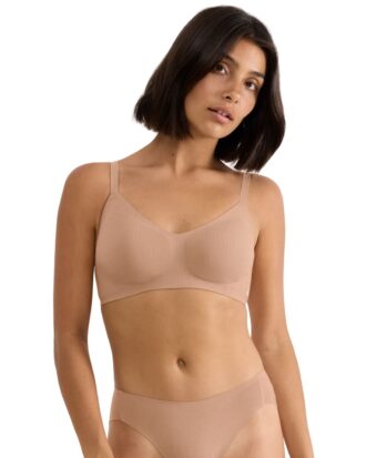 Σουτιέν SLOGGI Zero Feel PURE Soft Bra Σουτιέν Sloggi seamless 00CM Nostalgic Brown σκούρο μπεζ