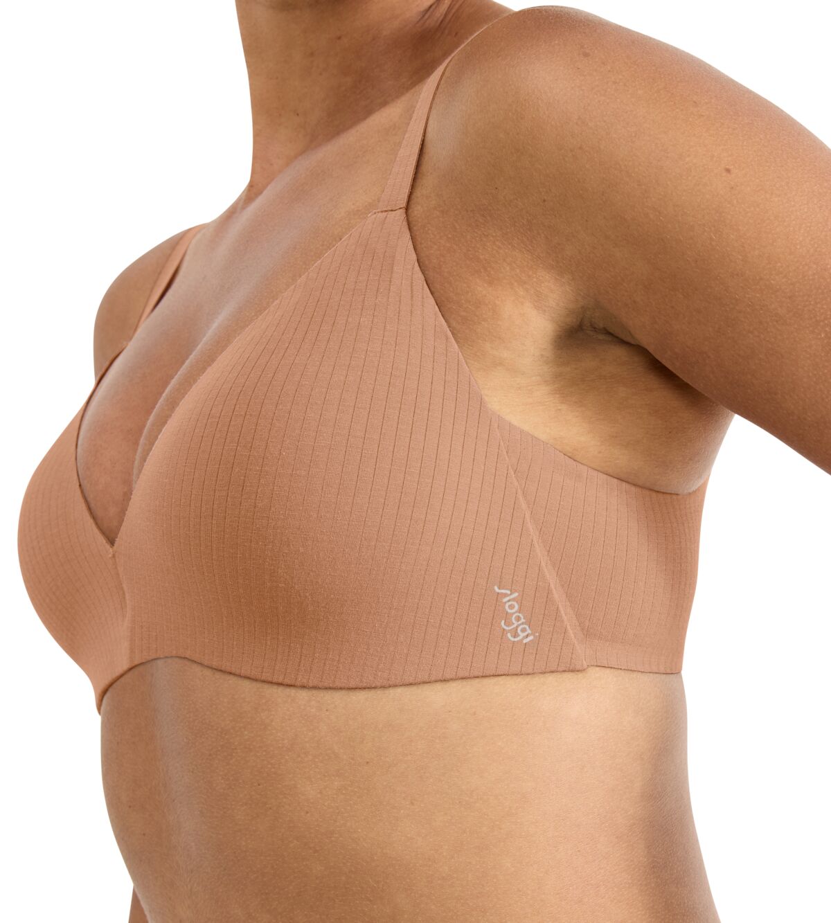 Σουτιέν SLOGGI Zero Feel PURE The Up PUSH UP Σουτιέν Sloggi Push-Up seamless 00CM Nostalgic Brown σκούρο μπεζ