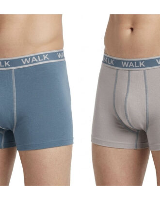 Ανδρικό Μπόξερ WALK βαμβακερό 2 τεμάχια 26s-W1756 0420 Μπλε ανοικτό- Μπεζ σκούρο