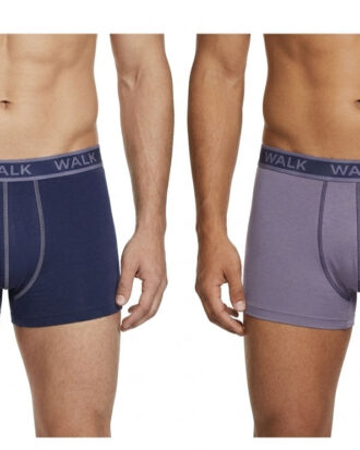 Ανδρικό Μπόξερ WALK βαμβακερό 2 τεμάχια 26s-W1756 3055 Λιλά-Μωβ