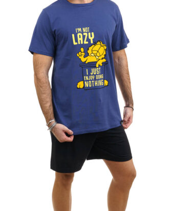 Ανδρικές κοντομάνικες πυτζάμες. Ανδρικές πυτζάμες κοντομάνικες καλοκαιρινές κοντό μανίκι-κοντό παντελόνι SARA 1284