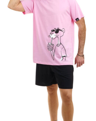 Ανδρικές κοντομάνικες πυτζάμες. Ανδρικές πυτζάμες κοντομάνικες καλοκαιρινές κοντό μανίκι-κοντό παντελόνι SARA 1290