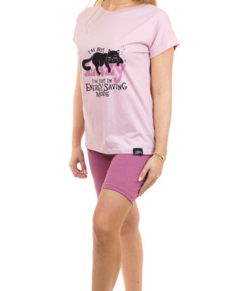 Γυναικείες κοντομάνικες πυτζάμες. Γυναικείες πυτζάμες κοντομάνικες καλοκαιρινές κοντό μανίκι-κοντό παντελόνι SARA 1293