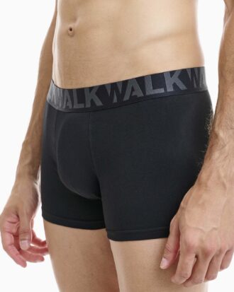 Βαμβακερό μπόξερ WALK ανδρικό 2 τεμάχια 26-W1755-1 0202 μαύρο-μαύρο